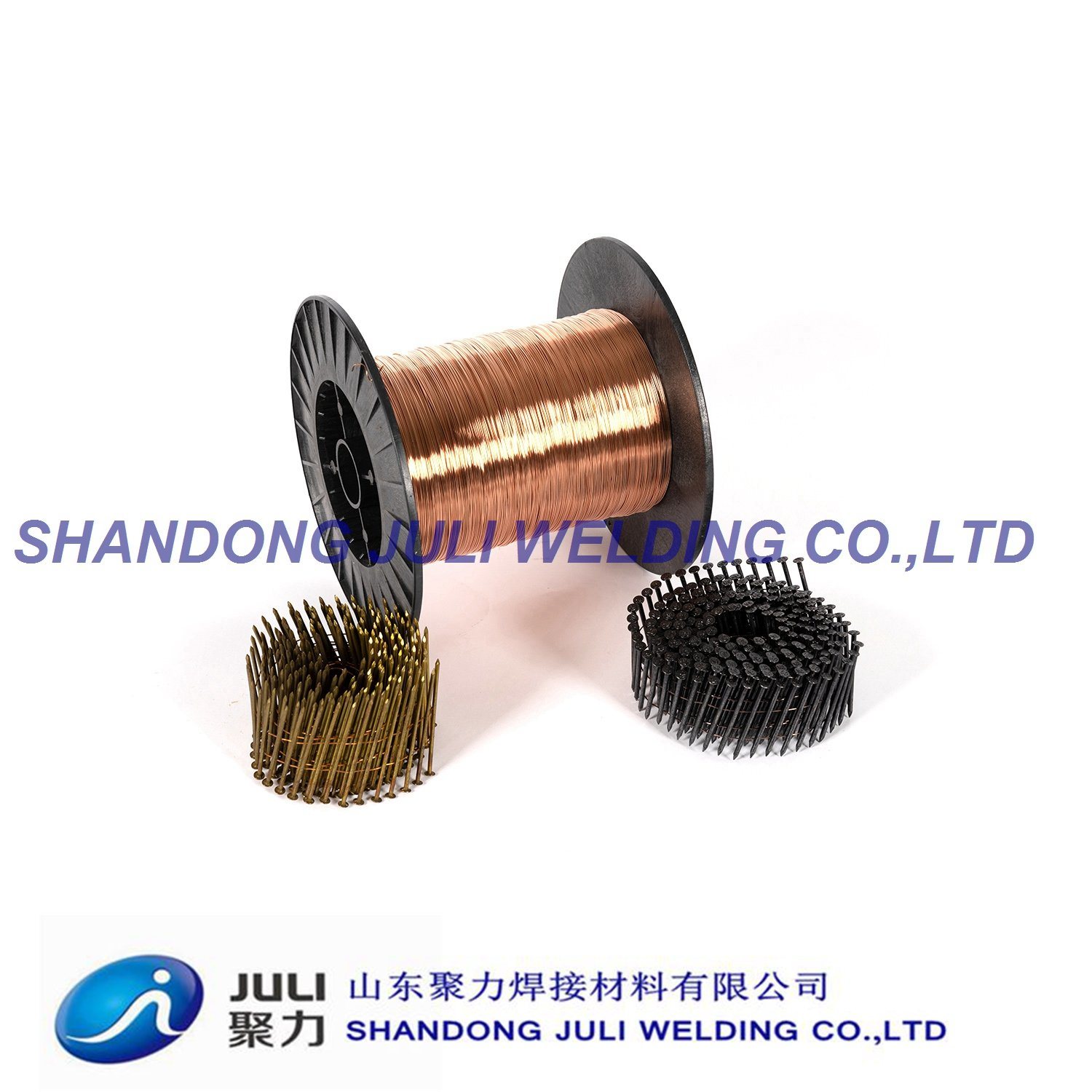 Building Material Collated Copper Coated Coil Nail Welding Wire with Stainless Steel Ce Certificate